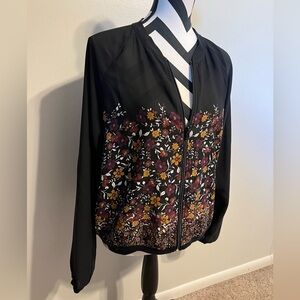 Lightweight Floral Jacket Size L